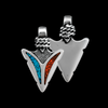 Small Arrowhead Pendant with Braided Bail