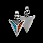 Small Arrowhead Pendant with Braided Bail