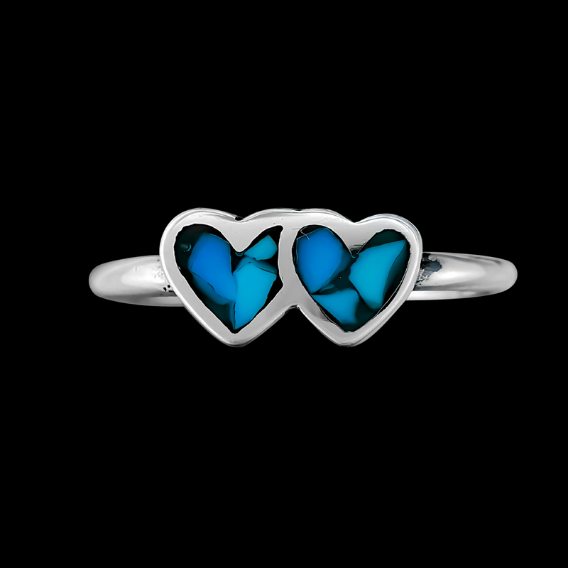 Pair of Hearts Ring