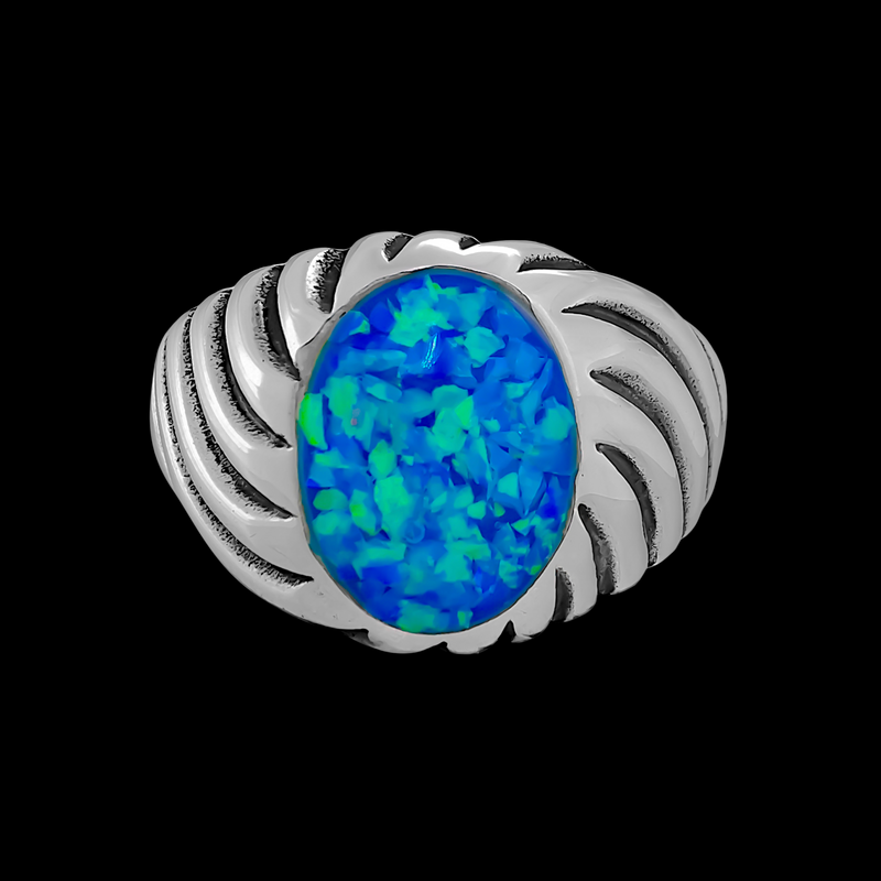 Spiral Inlay Ring