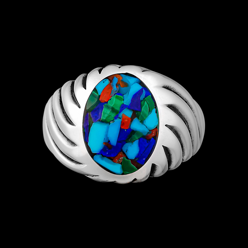 Spiral Inlay Ring