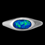 Domed Oval Ring