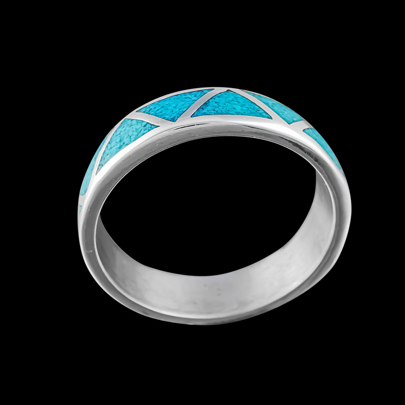 Blue Turquoise  inlay
