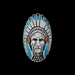 Large Native American Chief Headdress Ring