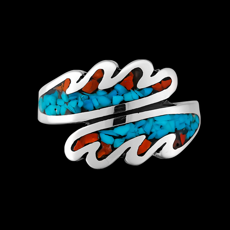 Mirror Tidal Wave Ring