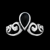 Tiara Teardrop Ring