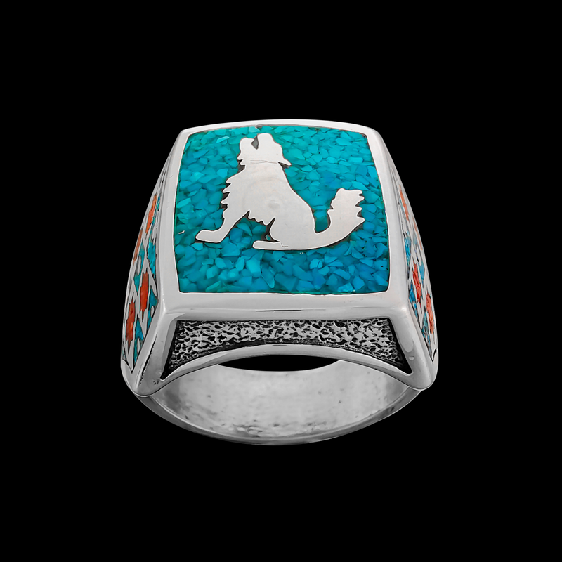 Howling Wolf Ring