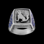 Howling Wolf Ring
