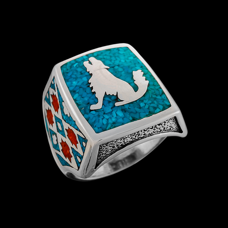 Howling Wolf Ring