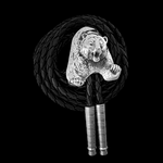 Grizzly Bear Bolo - Mainland Silver