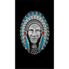 Native American Chief Warbonnet Headdress Bolo - Mainland Silver