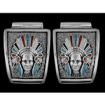 Native American Chief Watch - Mainland Silver