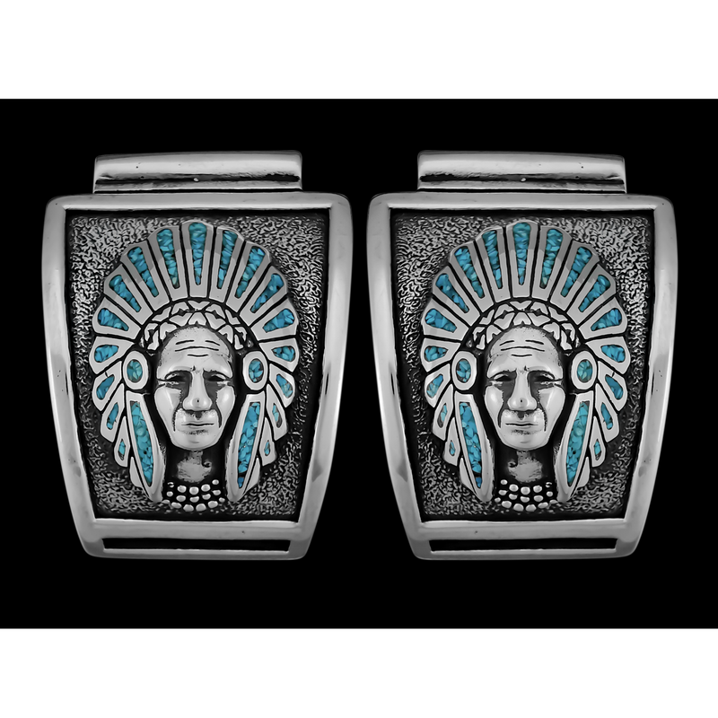 Native American Chief Watch - Mainland Silver