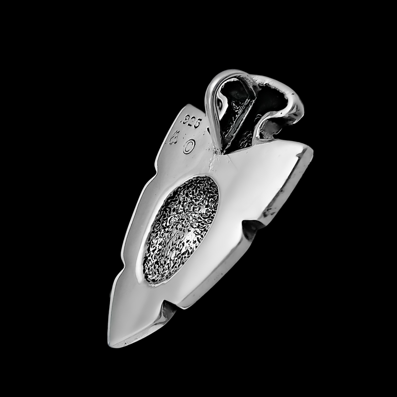 Bear Paw Arrowhead Pendant - Mainland Silver
