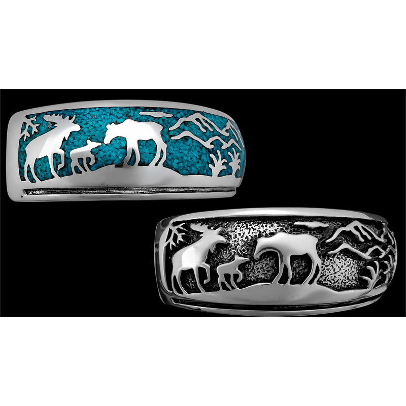 Wildlife Scene Bracelet - Mainland Silver