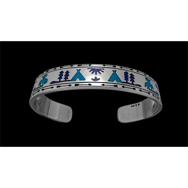 End of Trail Bracelet - Mainland Silver