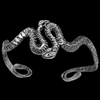 Diamond Cut Snake Cuff Bracelet
