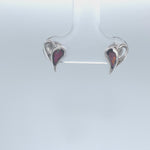 ER409 Asymmetrical Heart Stud Earrings