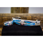 Customizable Sterling Silver cuff Bracelet, Opal Birthstone Bracelets, Natural Gemstone Bracelet, Mixed Stone cuff Bracelet, Custom Bracelet - Mainland Silver