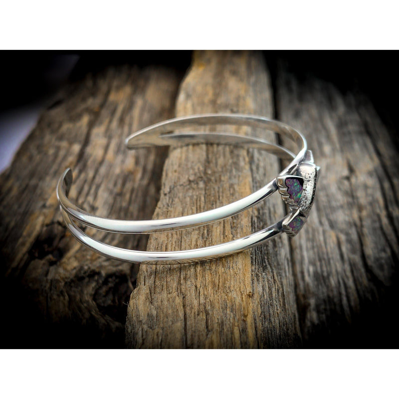 Customizable Sterling Silver Hummingbird cuff Bracelet, Humming bird, Hummingbird Jewelry, Hummingbird Cuff - Mainland Silver