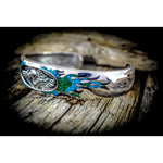 Customizable Sterling Silver Eagle cuff Bracelet, Birthstone Bracelets, Eagle Bracelet Jewelry, Navajo thunderbird Bracelet - Mainland Silver