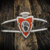 Customizable Sterling Silver Claw Paw Bear cuff Bracelet, Arrowhead, Pendant, Bear set, Wolf Jewelry, Tracks Cuff - Mainland Silver