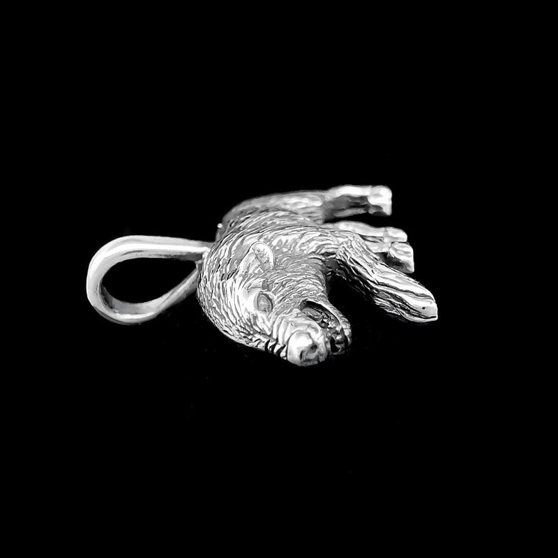 Wolf Pendant, 925 Sterling Pack Leader pendant, Southwestern Wolf Pendant, Growling, Protector, Aggressive - Mainland Silver