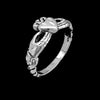 Claddagh Promise Ring, Promise Ring, Diamond Cut Ring, Celtic Promise Ring - Mainland Silver