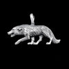 Wolf Pendant, 925 Sterling Pack Leader pendant, Southwestern Wolf Pendant, Growling, Protector, Aggressive - Mainland Silver