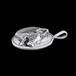 Wolf Pendant, 925 Sterling Pack Leader pendant, Southwestern Wolf Pendant, Growling, Protector - Mainland Silver