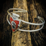 Customizable Sterling Silver Claw Paw Bear cuff Bracelet, Arrowhead, Pendant, Bear set, Wolf Jewelry, Tracks Cuff - Mainland Silver