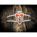 Customizable Sterling Silver Claw Paw Bear cuff Bracelet, Arrowhead, Pendant, Bear set, Wolf Jewelry, Tracks Cuff - Mainland Silver