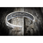 Customizable Sterling Silver Tribal cuff Bracelet, Birthstone Bracelets, Barbed Wire Jewelry, Tribal Bracelet, Navajo Jewelry