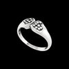 Diamond Cut Two Hearts Ring