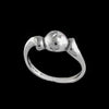Diamond Cut Sphere Ring