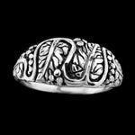 Diamond Cut Four Leaves Ring