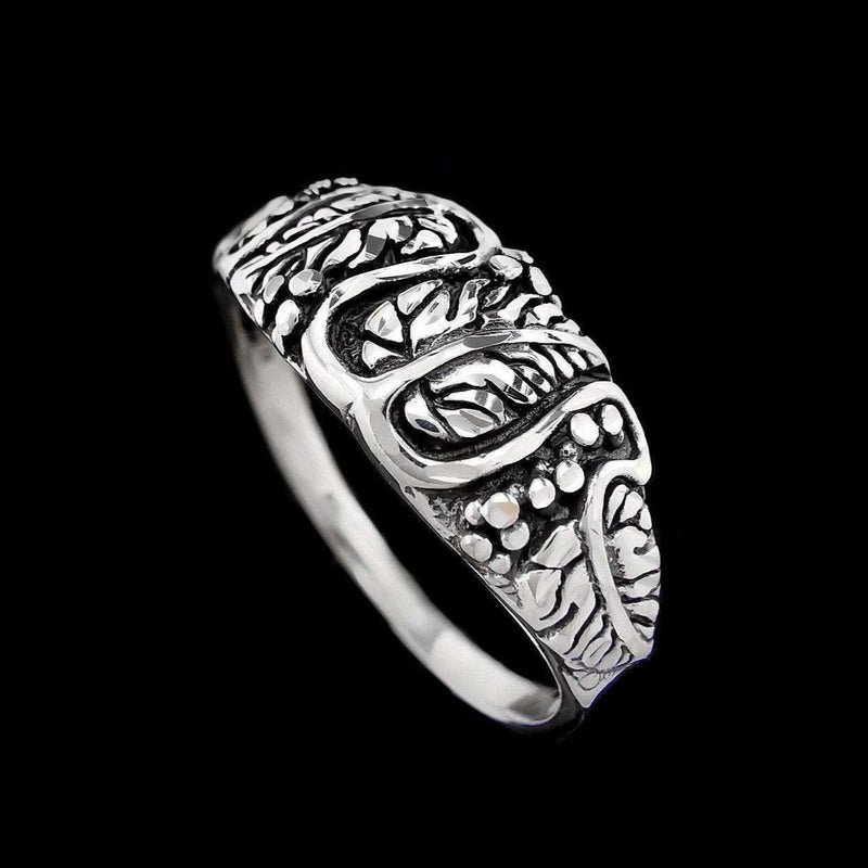 Diamond Cut Four Leaves Ring
