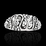 Diamond Cut Four Leaves Ring