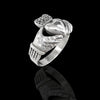 Diamond Cut Large Claddagh Promise Ring