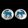 Round Moose Stud Earring - Mainland Silver