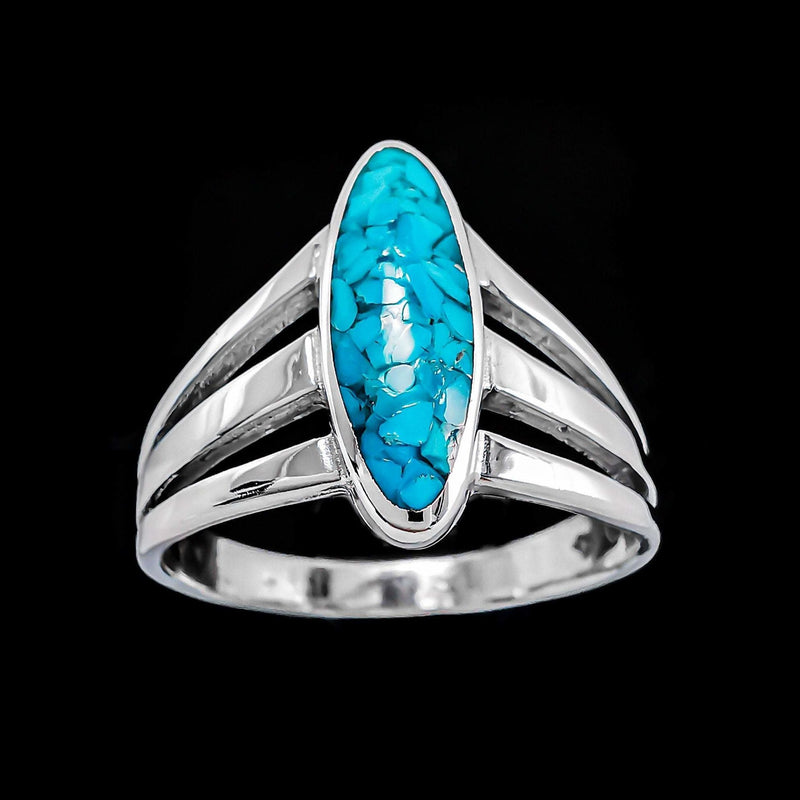 Three Prong Oval Ring