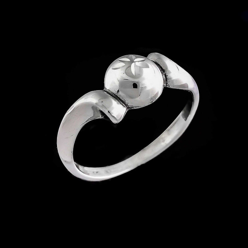 Diamond Cut Sphere Ring