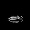 Oval Gemstone Pendant, 925 Sterling Silver Pendant,  Gemstone Necklace, , Beaded Accents - Mainland Silver