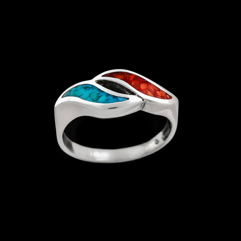Breaking Waves Ring - Mainland Silver