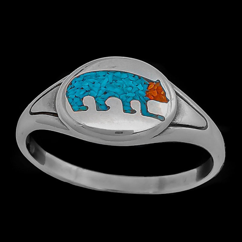Showcase Native Bear Ring - Mainland Silver