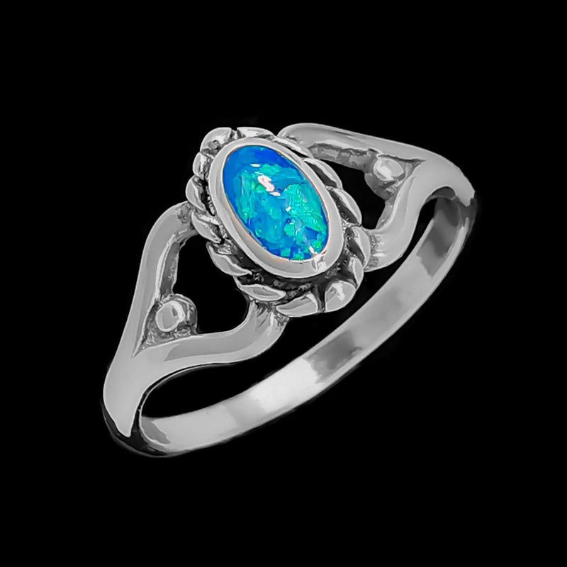 Twisted Rope Oval Ring - Mainland Silver