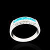 Sawtooth Inlay Band Ring - Mainland Silver