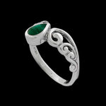 Tiara Teardrop Ring - Mainland Silver