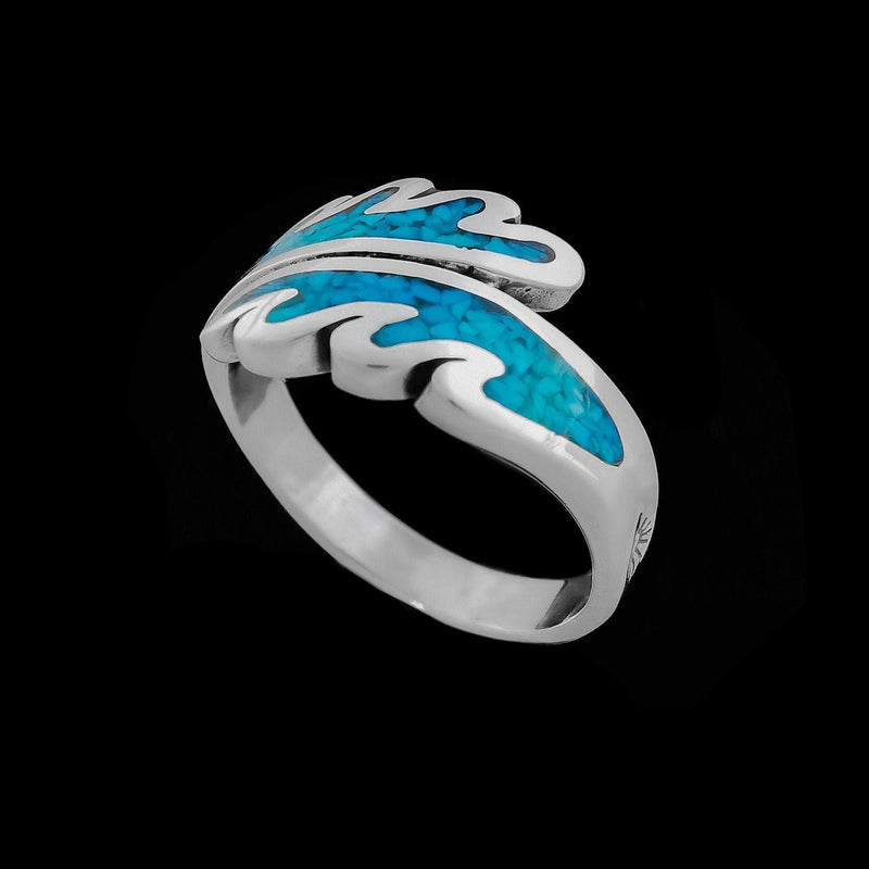 Mirror Tidal Wave Ring - Mainland Silver