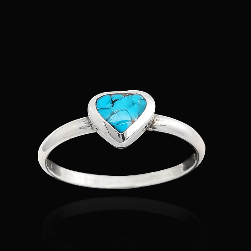 Lone Heart Ring - Mainland Silver
